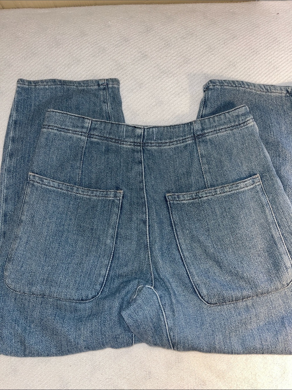 We The Free Vintage Light Blue Button-Fly Jeans - Picture 6 of 8